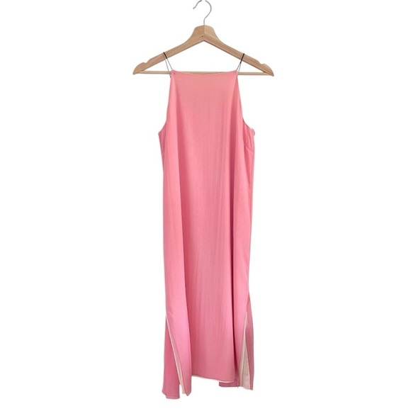 Rag & Bone Cubana Dress Silk Georgette Sleeveless Midi Carnation Pink 0 XS - Picture 5 of 16